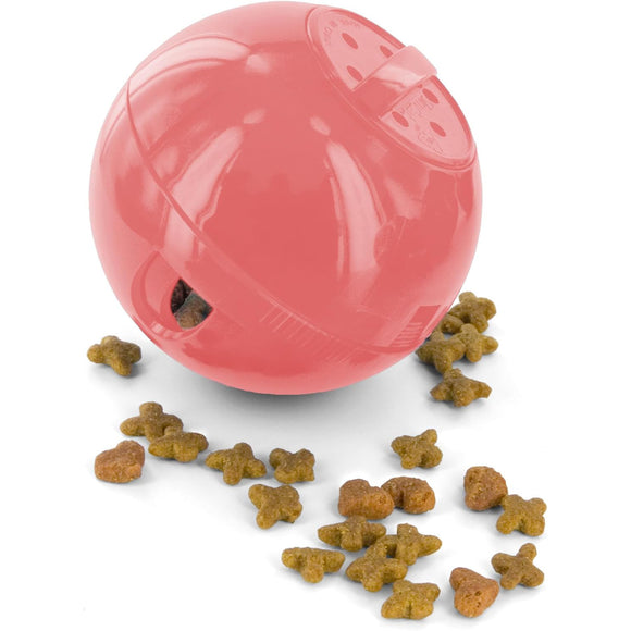 PetSafe SlimCat Interactive Feeder – Light Pink Cat Treat Toy and Food Dispenser, Slower Eating