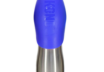 KONG H2O Drinking Water Bottle 740ml – Stainless Steel Bottle with Detachable Bowl, Black