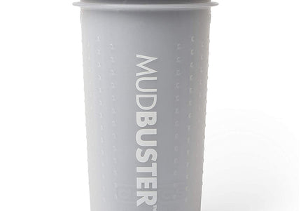 Dexas Lidded Mudbuster Large – Silicone Paw Cleaner with Secure Lid, Blue, Size L