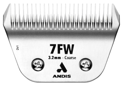 Andis Ceramic EDGE 7FW Wide Blade – Chrome-Plated Steel, 3.2mm, Durable Ceramic Cutting Edge