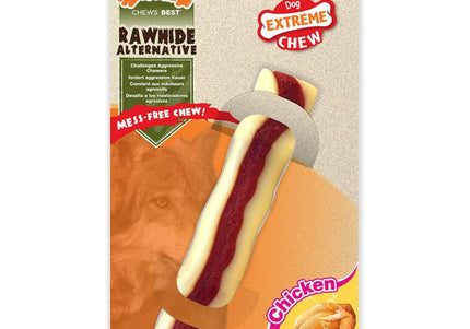 Nylabone Extreme Rawhide Roll – XL Hard Chew, Chicken Flavor, Long-Lasting Design