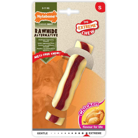 Nylabone Extreme Rawhide Roll – XL Hard Chew, Chicken Flavor, Long-Lasting Design