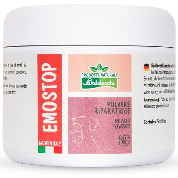 Baldecchi Emostop Bleeding Stopper Powder 50g – Zinc Formula, Fast-Acting Hemostatic Solution