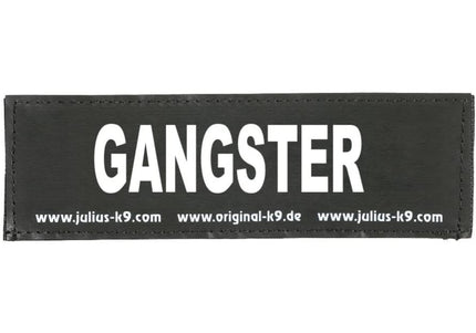 Julius K9 Gangster Patch Set – Large Velcro Attachment, 2 Pieces, Durable Design