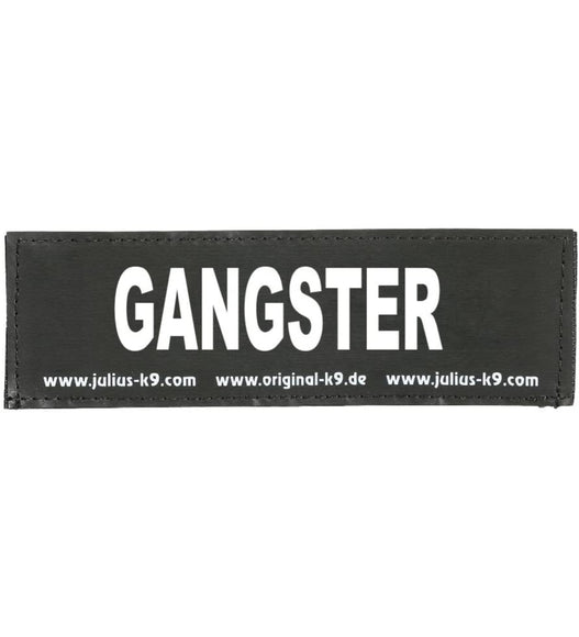 Julius K9 Gangster Patch Set – Large Velcro Attachment, 2 Pieces, Durable Design
