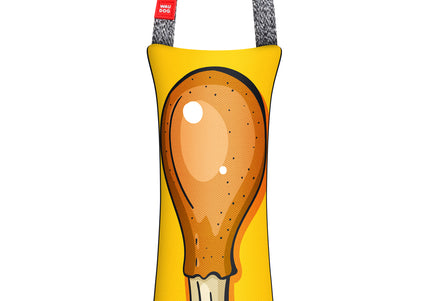 Waudog Chicken Drumstick Tug Toy – Colorful Durable Rubber, Small Size