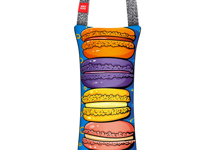 Waudog Macaron Dog Toy – Large Colorful Chew Toy with Fun Macarons Design