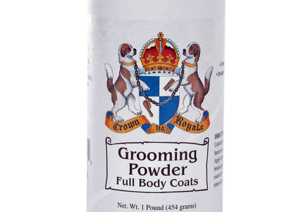 Crown Royale Grooming Powder Full Body – Volumizing Powder for Thick Coats, 453g Jar