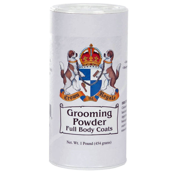 Crown Royale Grooming Powder Full Body – Volumizing Powder for Thick Coats, 453g Jar