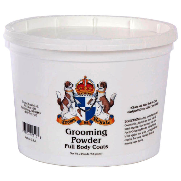 Crown Royale Grooming Powder Full Body – Volumizing Powder for Thick Coats, 908g