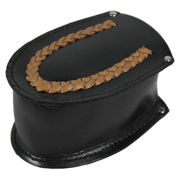 Chris Christensen Oval Brush Cover Large 27mm – Leather Protective Case for Grooming Brushes