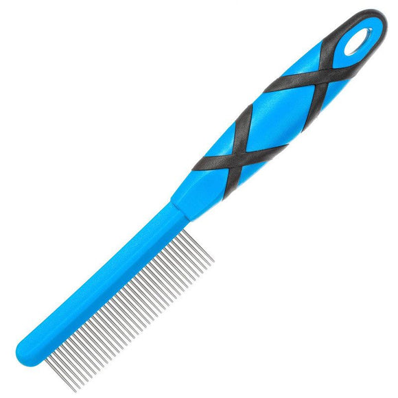 Groom Professional Tooth Comb – Densely Spaced Teeth, 22cm Plastic Handle, Precise Grooming
