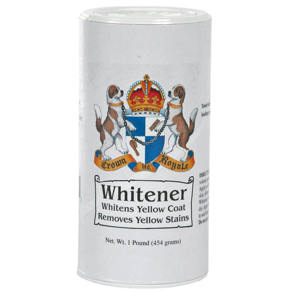 Crown Royale Whitener Powder – Coat Brightening Formula, 453g, Removes Yellow Stains and Discoloration