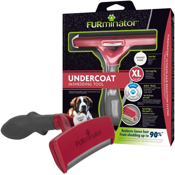 FURminator Deshedding Tool XL – Stainless Steel Edge, Ergonomic Handle, Short Hair Design