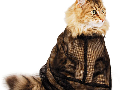 Show Tech Cat Bath Net Bag – Secure Mesh Design, 35x50cm, Easy Grooming Access
