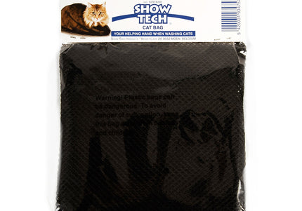 Show Tech Cat Bath Net Bag – Secure Mesh Design, 35x50cm, Easy Grooming Access