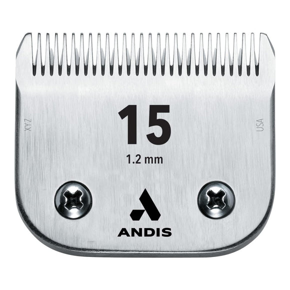 Andis UltraEdge No. 15 Clipper Blade – Precision 1.2mm Stainless Steel, Durable Edge