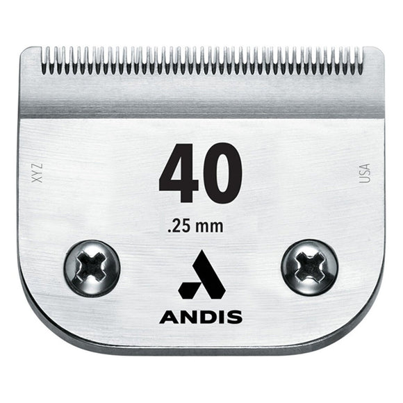 Andis UltraEdge No. 40 Surgical Blade – 0.25mm Precision Steel, Durable Cutting Edge