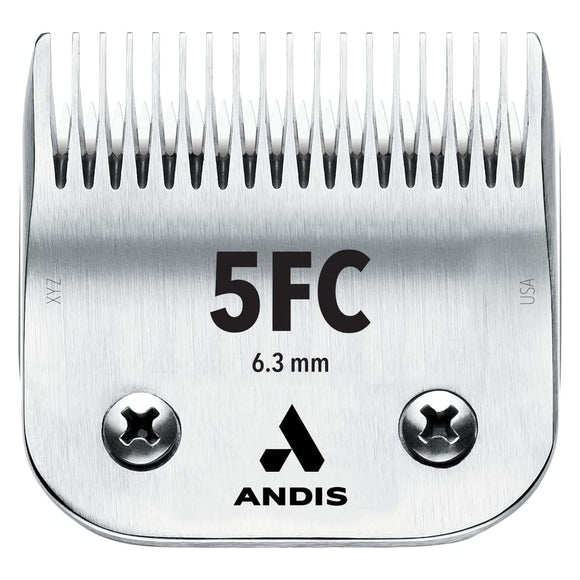 Andis UltraEdge No. 5FC Clipper Blade – 6.3mm Stainless Steel, Durable Precision Cutting