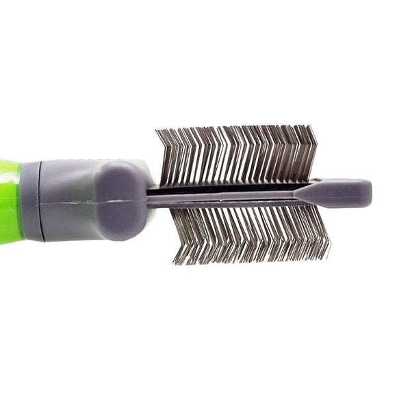 Moser Premium Slicker Brush – Double-Sided Flexible Grooming Tool with Soft Bristles