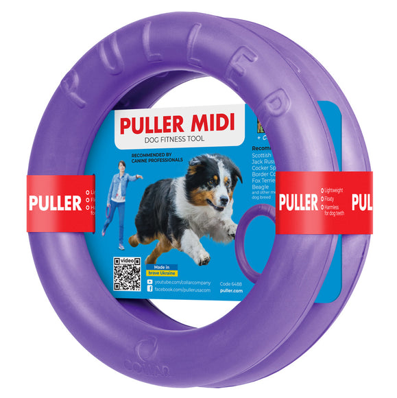 Puller Midi Training Rings 20cm – Durable Interactive Exercise Toy, 2 Piece Set