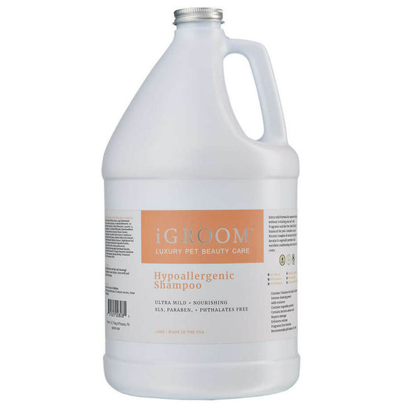iGroom Hypoallergenic Shampoo – Gentle Concentrate 1:16, 3.8L, Mild Formula for Sensitive Skin