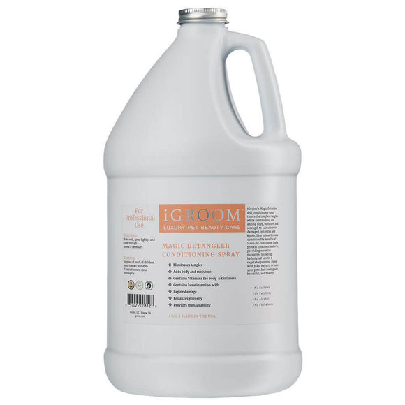 iGroom Magic Detangler Conditioning Spray 3.8L – Regenerating Formula, Eases Combing and Conditioning