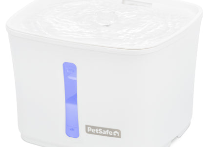 PetSafe Viva Pet Fountain – Large Capacity, Illuminated Water Level Indicator, Modern Design