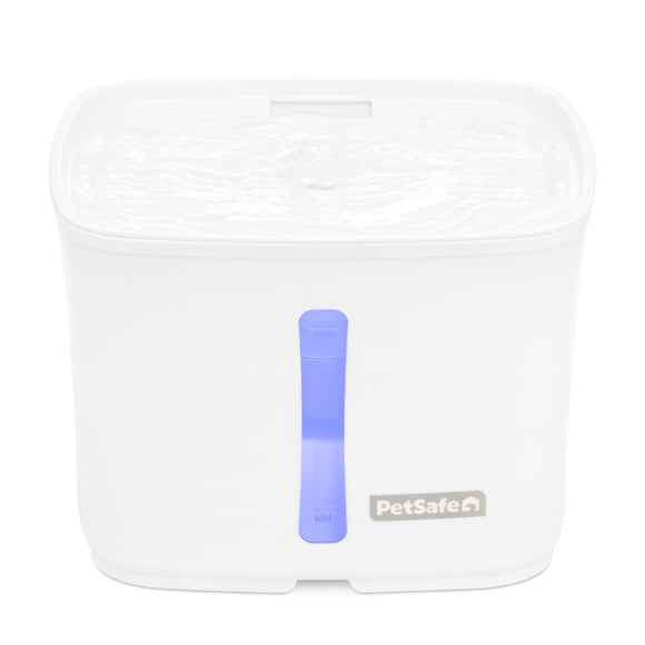 PetSafe Viva Pet Fountain – Large Capacity, Illuminated Water Level Indicator, Modern Design