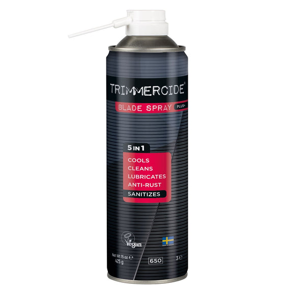 Trimmercide Blade Spray Plus+ 5in1 – Cleaning and Disinfecting Spray for Grooming Blades, 425g
