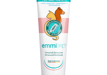 Emmi-Pet Ultrasound Toothpaste 75ml – Gentle Formula Compatible with Ultrasonic Toothbrushes