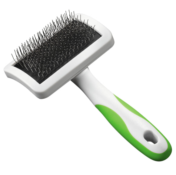 Andis Medium Firm Slicker Brush – Small Size, Medium Hardness, Gentle Detangling Tool