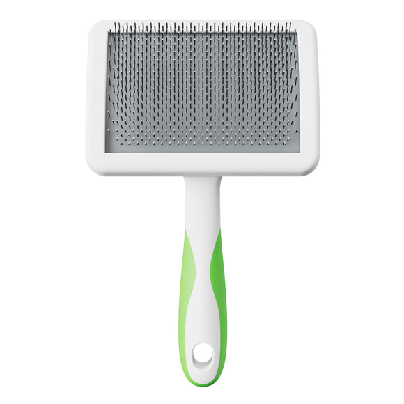 Andis Soft-Tooth Slicker Brush – Gentle Pin Brush with Flexible Bristles for Sensitive Coats