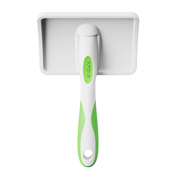 Andis Soft-Tooth Slicker Brush – Gentle Pin Brush with Flexible Bristles for Sensitive Coats