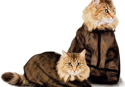 Show Tech Cat Bath Net Bag – Secure Mesh Design, 35x50cm, Easy Grooming Access