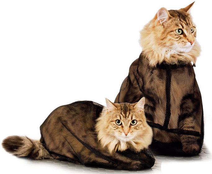 Show Tech Cat Bath Net Bag – Secure Mesh Design, 35x50cm, Easy Grooming Access