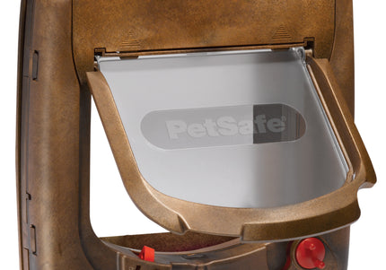 PetSafe Staywell Magnetic Deluxe Cat Flap – Secure White Door with Magnetic Locking System