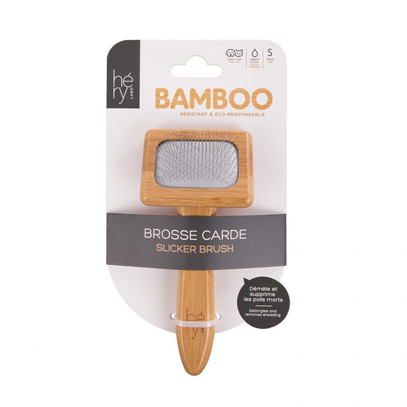 Hery Bamboo Slicker Brush – Medium Size, Gentle Detangling with Ergonomic Handle