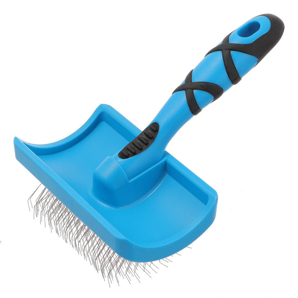 Groom Professional Slicker Brush Soft Medium – Profiled Poodle Brush with Long Flexible Pins