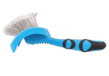 Groom Professional Slicker Brush Soft Medium – Profiled Poodle Brush with Long Flexible Pins