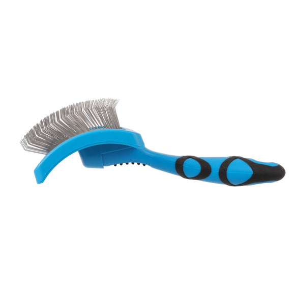 Groom Professional Slicker Brush Soft Large – Profiled Poodle Brush with Long Flexible Pins