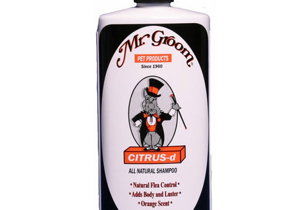 Mr. Groom Citrus Shampoo – Natural Anti-Flea Formula with Essential Oils, Aloe Vera, Coconut Oil, 355ml