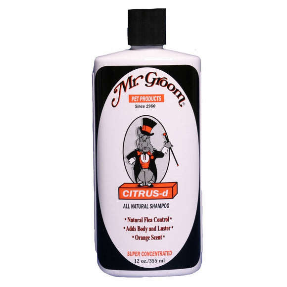 Mr. Groom Citrus Shampoo – Natural Anti-Flea Formula with Essential Oils, Aloe Vera, Coconut Oil, 355ml