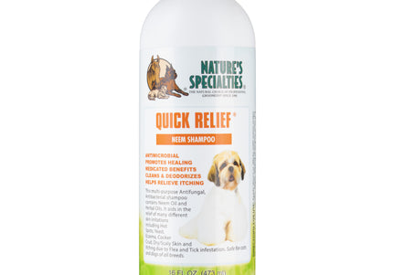 Nature's Specialties Quick Relief Medicated Shampoo with Neem Oil, Concentrate 1:8, 473ml – Fast-Acting Soothing Formula