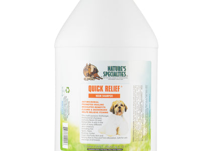 Nature's Specialties Quick Relief Medicated Shampoo with Neem Oil, Concentrate 1:8, 3.8L – Soothing Formula