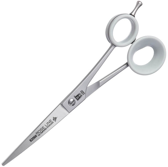 Witte Rose Line 6.5" Curved Grooming Scissors – Micro-Sanded Precision Blades, Ergonomic Design