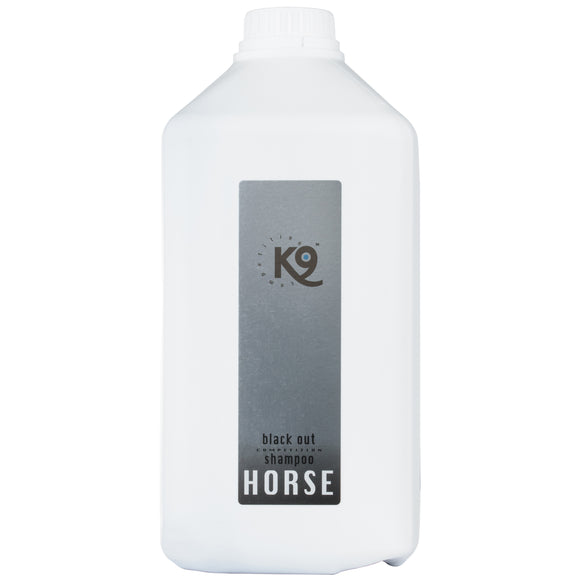 K9 Horse Black Out Shampoo – Concentrated Formula for Dark and Black Coats, 2.7L