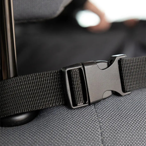 Flamingo Jort Split Dog Car Seat Cover – Black, 156x128cm, Durable Waterproof Protection