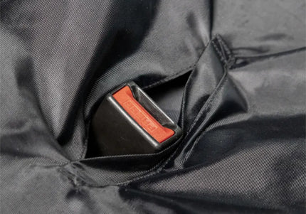 Flamingo Jort Split Dog Car Seat Cover – Black, 156x128cm, Durable Waterproof Protection