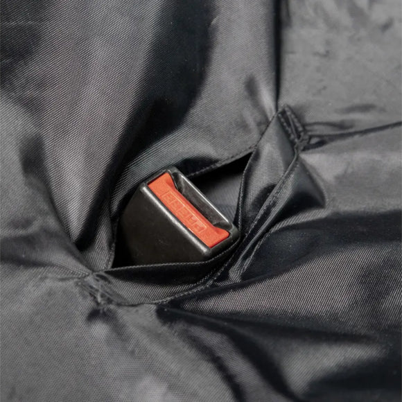 Flamingo Jort Split Dog Car Seat Cover – Black, 156x128cm, Durable Waterproof Protection